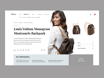 Fashion Store Desktop version adobexd concept e commerce fashion header landing landing page modern store ui userinterface ux web design