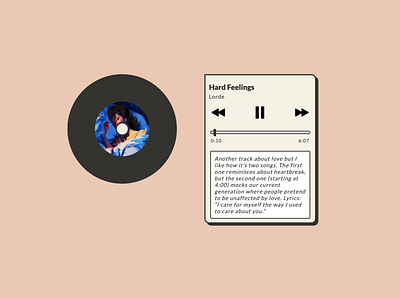 Music Player lorde music music app music player record web app