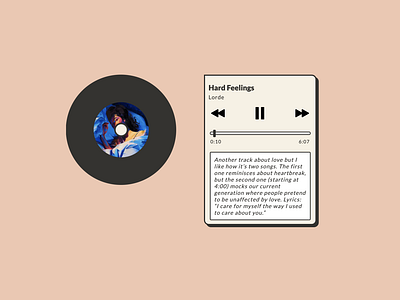 Music Player lorde music music app music player record web app