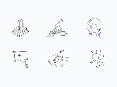 Line Illustrations design doodle doodle art icon illustration line art logo vector