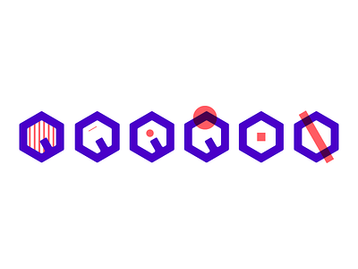 Q Logo Variation branding design graphic icon illustration logo q uidesign