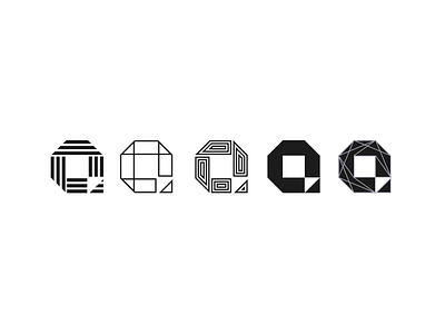 Q Logo Pattern Variation branding design graphic icon logo pattern q uidesign