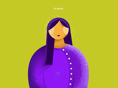 BURMESE GIRL adobe illustrator burmese color inspiration color palette colors illustration illustration art illustration design inspiration myanmar vector illustration vectorart