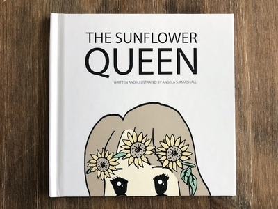 The Sunflower Queen book children children book design illustration poetry sunflower