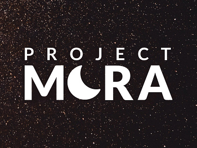 Project Mora Branding branding logo moon space stars