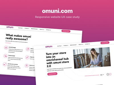 omuni.com arvind business website design minimal design ominichannel responsive website design saas website design ui design ux case study visual design