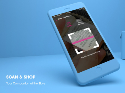 Scan and shop - NNNOW app design omnichannel retail store scan and shop scan shop store