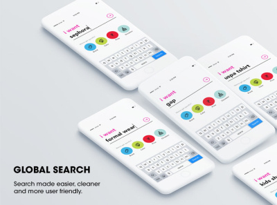 Global search app app design fashion app fashion search global search search design search ui ui design visual design