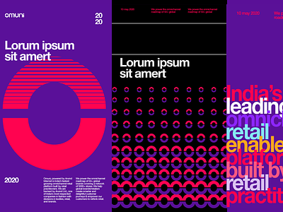 Omuni branding art direction branding typography visual design