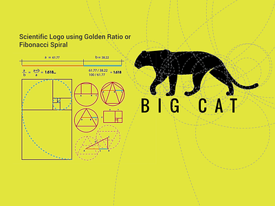 Big Cat GOLDEN RATIO fibonacci goldenratio logo