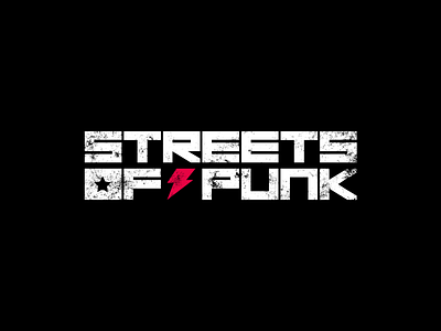 Streets of Punk Logo Design 3d animation branding concept design film studio logo logo design mini minimalist punk punk rock streets of punk studio ui