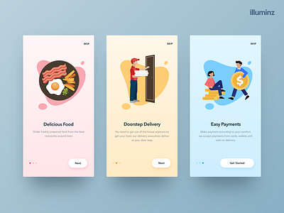 Food app - Onboarding Screens