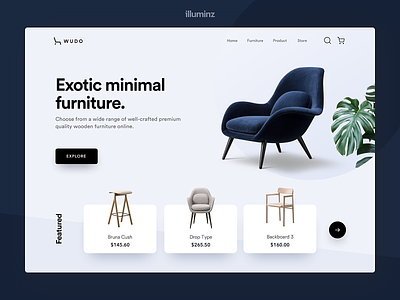 Minimal Furniture Landing Page