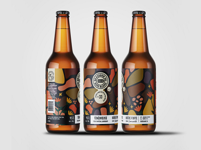 Ténébreuse art direction beer label brewery illustration