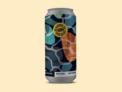 Beer label - Roche Marine art direction beer label boisblanc graphic design montreal neipa roche marine