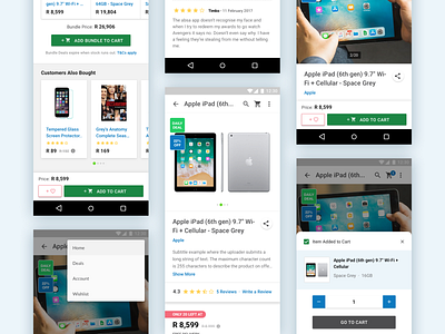 Product Page android ecommerce ui