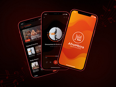 African Music Catalog android app branding iphone logo ui
