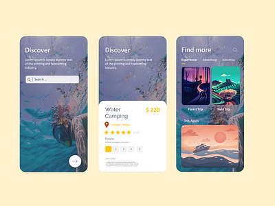 Simple Mobile UI/UX Design