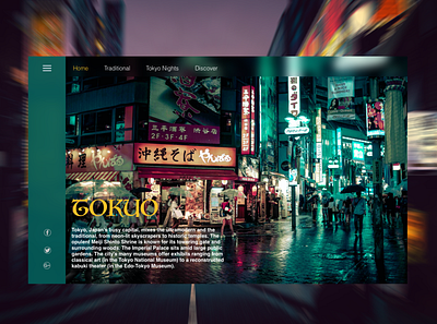 Tokyo Nights creative myanmar ui uidesign uiux webdesign website