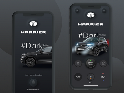 Tata Harrier Smart App Design