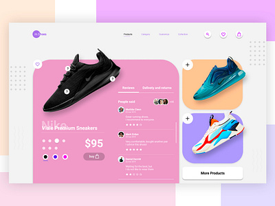 M. Shoes design figma shoes shop typography ui ui deisgn