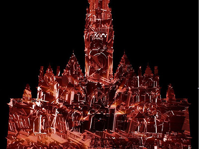 Projection mapping on Liberec Town Hall