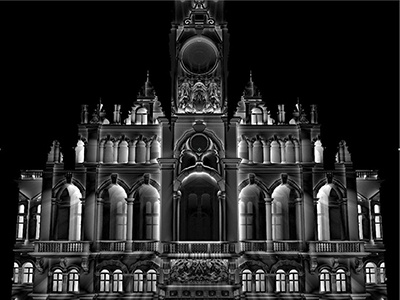 Projection mapping on Liberec Town Hall