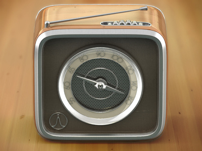 Radio Icon Small characters design icon design