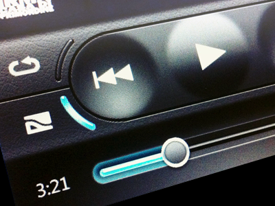 Touchscreen Music Player UI
