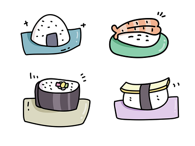 Sushi illustration design illustration
