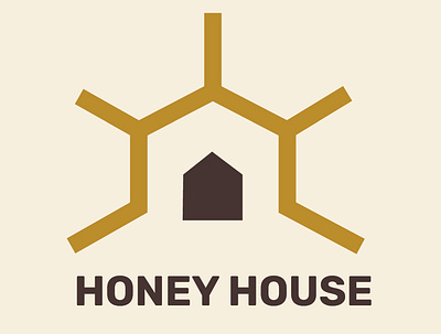 Honey House - Logo design branding design designer graphic graphicdesign home home logo honey honey logo honeybee honeycomb house logo logo design logodesign logodesigner