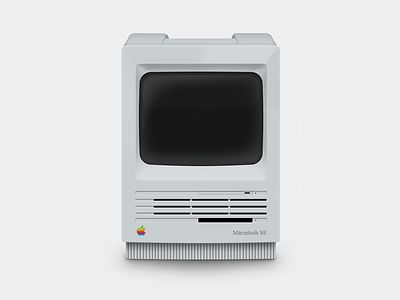 1987: Macintosh SE illustration mac macintosh ps shot