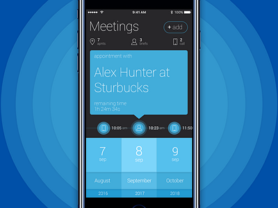 planner app experiment interface meetings minimal planner timeline ui ux