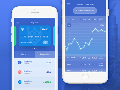 Banking App Design Concept app banking concept credit cards ui
