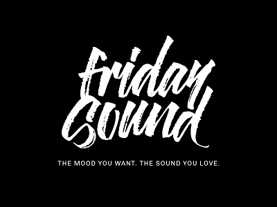 Friday Sound logo branding concept logo logotype music app music service