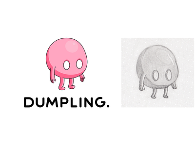 Dumpling logo branding design illustration logo logotype vector