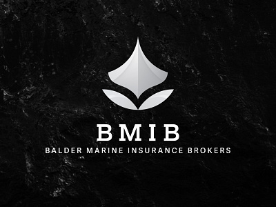BMIB logo light b/w branding design logo logotype typography vector