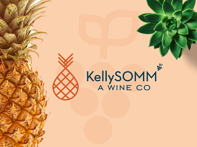 KellySOMM A WINE CO 3d animation art branding design dribble fruit logo graphic design icon illustration logo logo designer minimal mockup motion graphics ui vector wine wine logo wine presentation