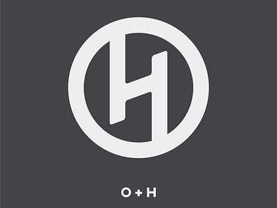 O + H Ambigram art design graphics hotel logo logo design monogram