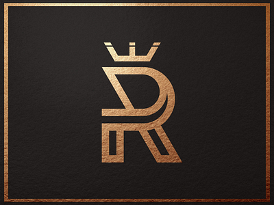 Rebel Crown art brand branding crown design designer elegant identity logo luxury monogram rose gold