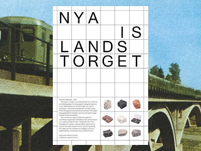 Nya Islandstorget collage design graphic design minimalism presentation presentation design typography