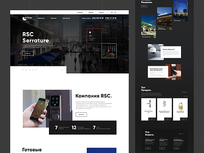RSC — Access Control System Website access control automatic business dribbble global homepage inspiration interface platform product design saas security security solutions shot system technology ui ux web design website