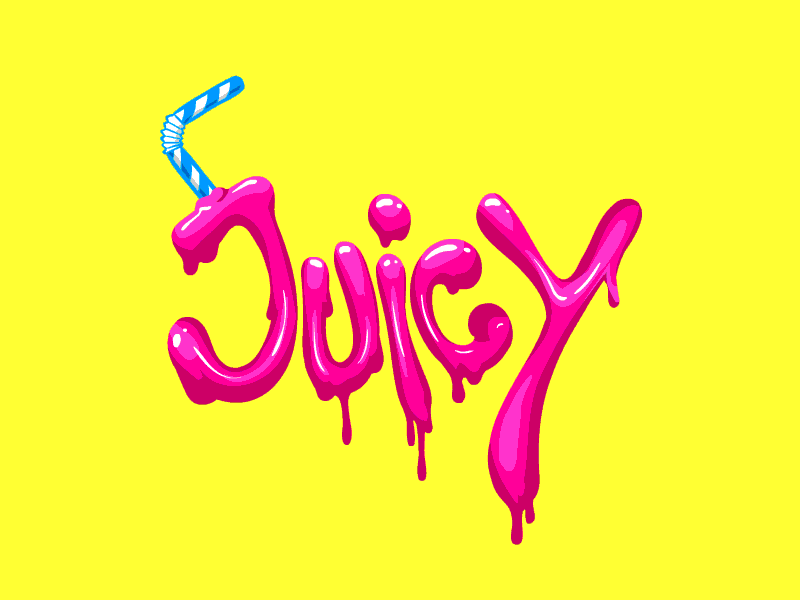 Juicy art animated animation art design digital gif graphics juicy motion move sticker