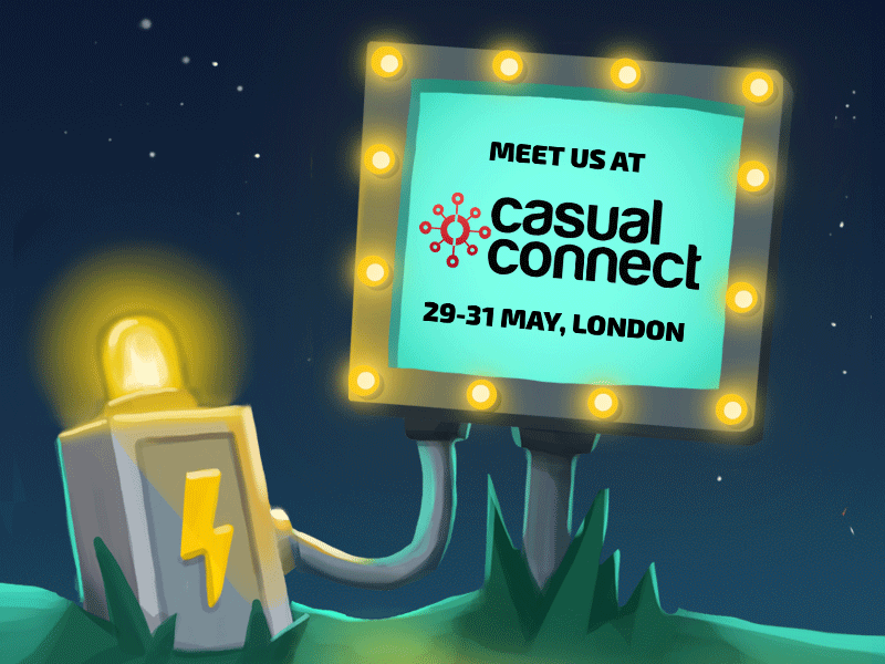 Casual GIF animation art banner casual connect design event game gif london post poster