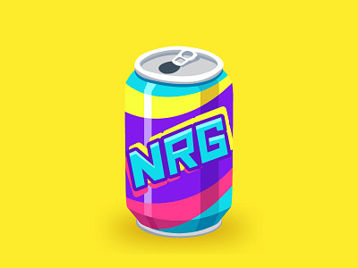 NRG Can 2d arthouse asset drink energy energy arthouse foxy step illustration mobile game product summer thirsty