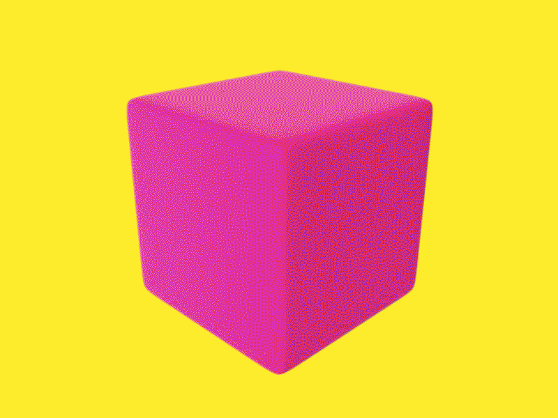 Cube 3d arthouse colorfull cube energy energy arthouse illustration product yellow
