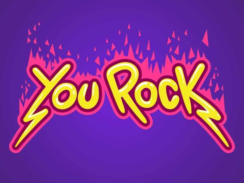 You rock by NRG ART HOUSE on Dribbble