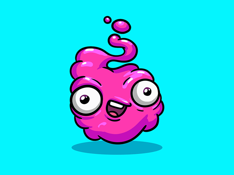 pica boom coloful animation funky trendy product cartoon graphics energy arthouse energy arthouse character art illustration design 2d aliens space art jelly liquid alien