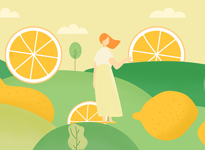 yellow fruit illustration