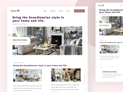 HENS TT / Interior Solutions 2021 arhcitecture blog cozydesign desing beauty desktop design figma design furnature graphicdesign homes decor ikea interior interiordesign jysk landingpagedesign scandinavian user experience design user interface design visual designer websitedesign